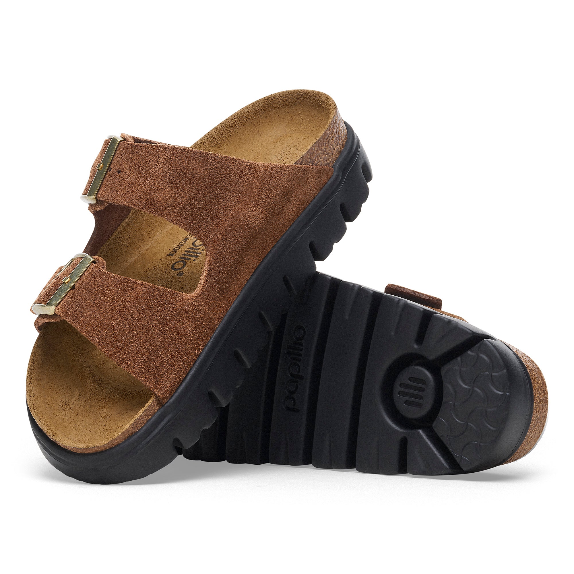 Birkenstock Arizona Papillio Platform Suede Leather Women's