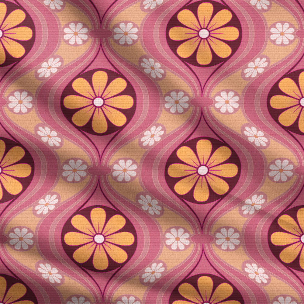 Daisy in Kooky Coral - Bradbury & Bradbury