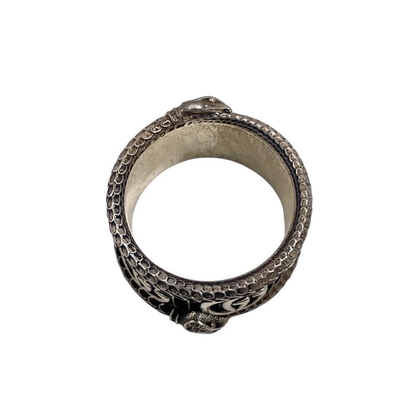 中古】【GUCCI】グッチ ダブルGスネークメタル リング・指輪 シルバー