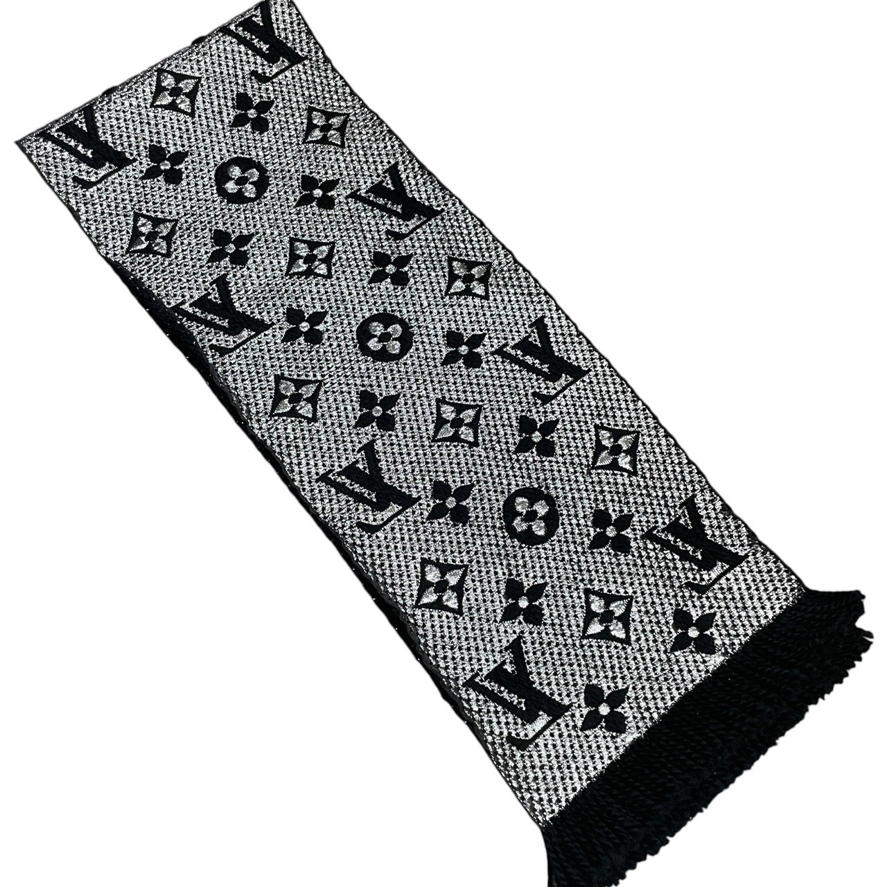 LOUIS VUITTON】ルイ・ヴィトン エシャルプ ロゴマニア シャイン