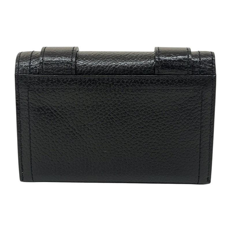 BURBERRY】バーバリー 二つ折り財布 レザー レディース 黒 ブラック L