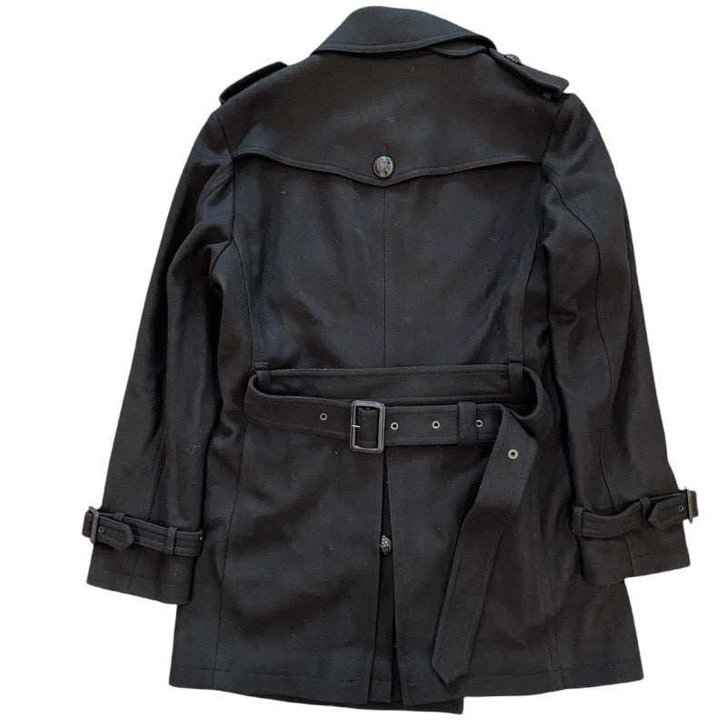 未使用級】 バーバリーブラックレーベル ウールトレンチコート