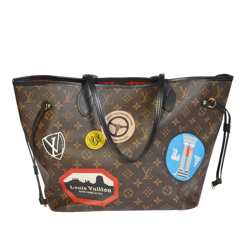 ルイヴィトン ネヴァーフルMM トートバッグ モノグラム ワールドツアー