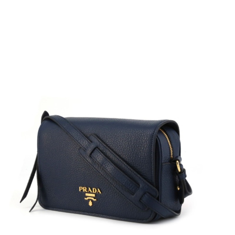 プラダ レザー ショルダー 1BD163 ネイビー｜ブランド買取なら