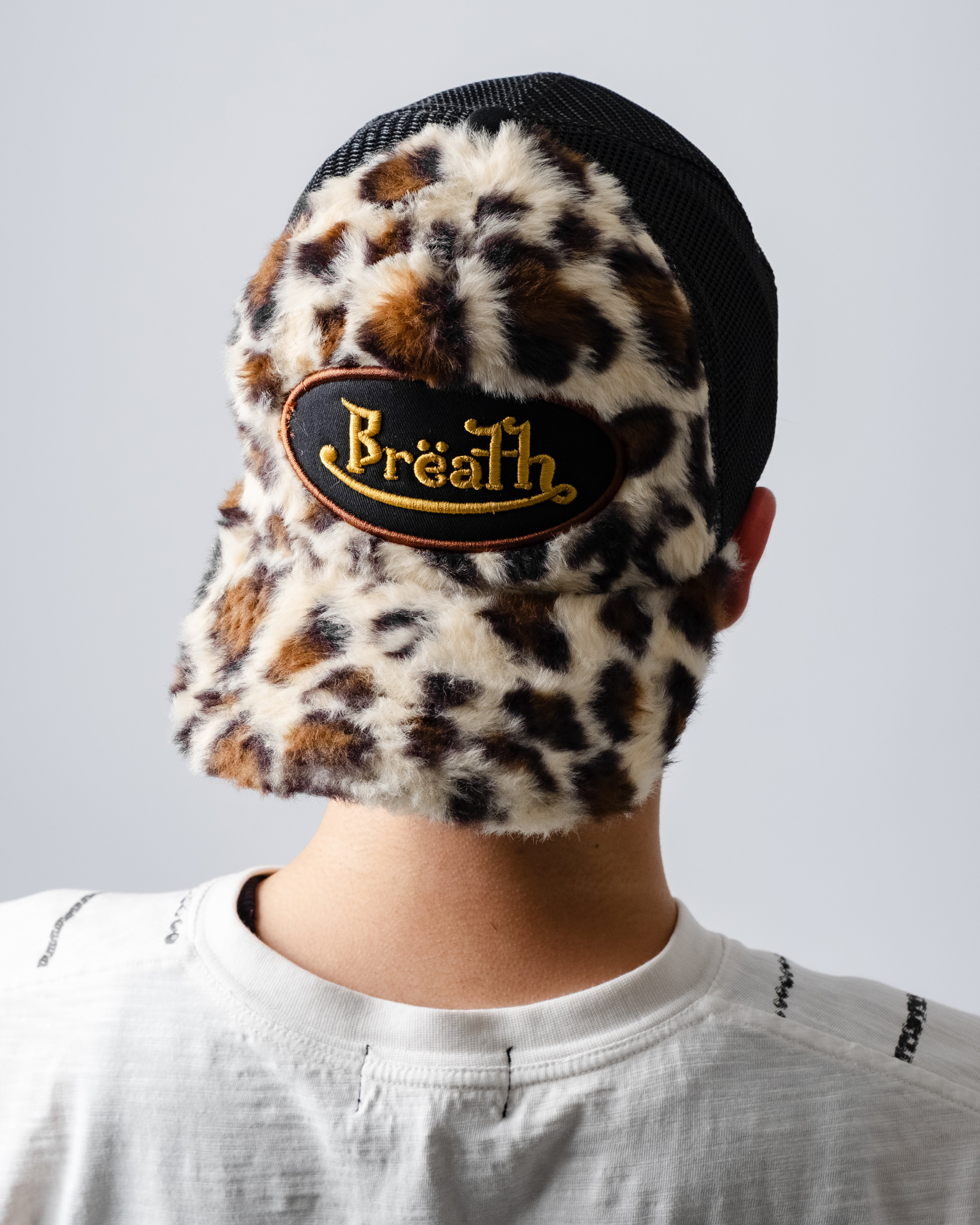 FAUX LEOPARD FUR CAP / BROWN – BREATH - サイズ 頭周り(cm) OS 58-62