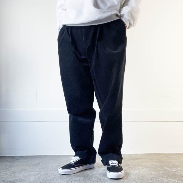 90s Polo ラルフローレン ツータック 太畝 コーデュロイパンツ 濃紺系