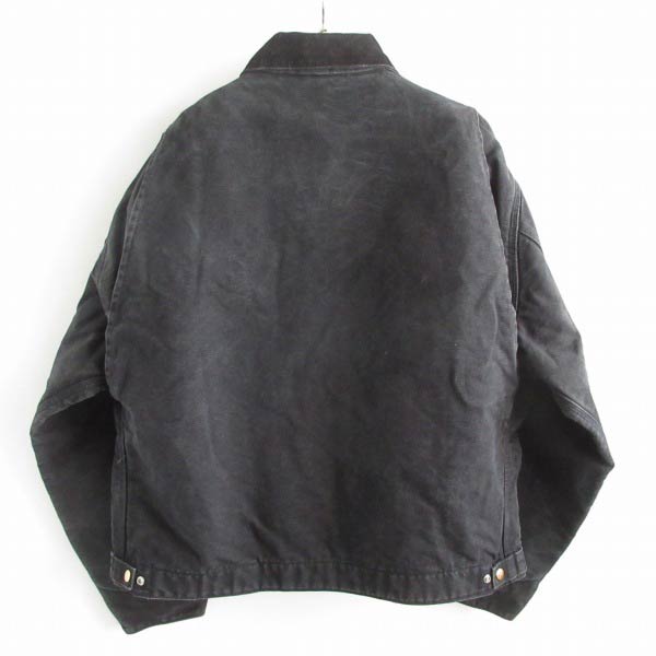 90s USA製 carhartt デトロイト ジャケット JB105 黒 フェード
