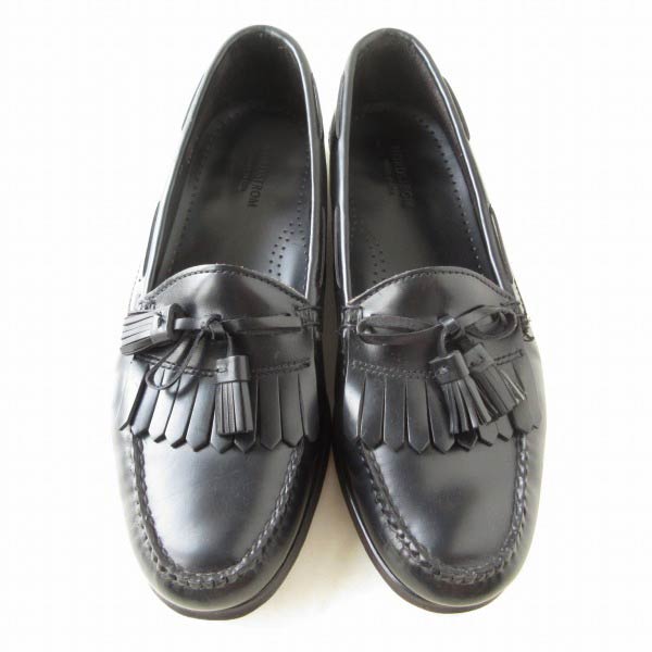 USA製 NORDSTROM | キルト タッセル ローファー | 黒 11E | 幅広29cm