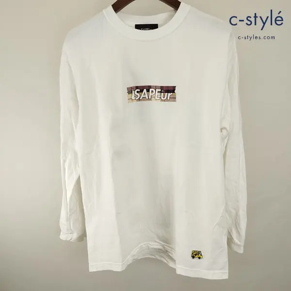 Sapeur×FR2 サプール×エフアールツー ロンT 長袖シャツ M ホワイト