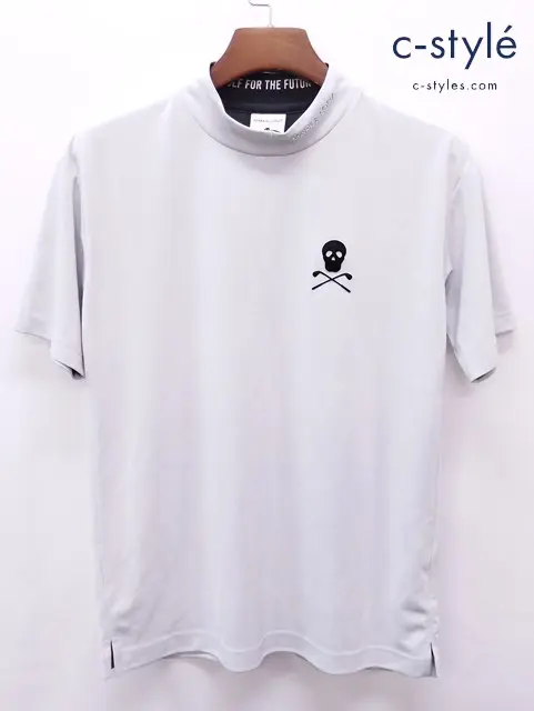 MARK&LONA マーク＆ロナ モックネックTシャツ 46 グレー スカル MLM-2A