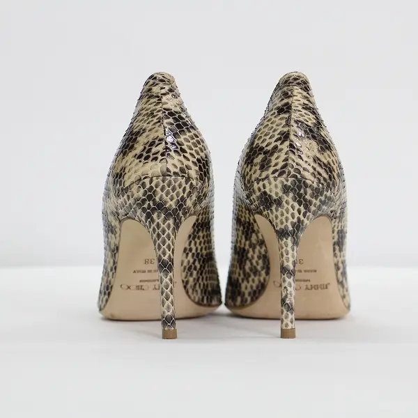 JIMMY CHOO ジミーチュウ ポインテッドトゥ パンプス size38 ヒール9cm
