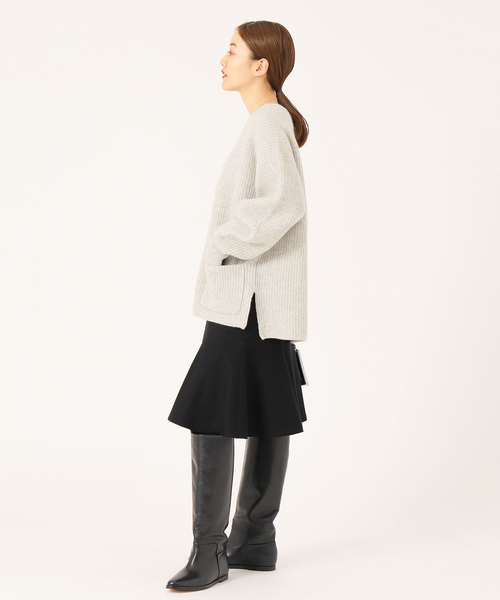 IENA（イエナ）の「AQUA畦ボックスシルエットカーディガン