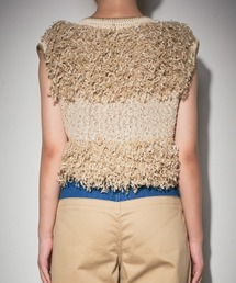 leinwande（ラインヴァンド）の「Tweed Fringe Top（その他トップス