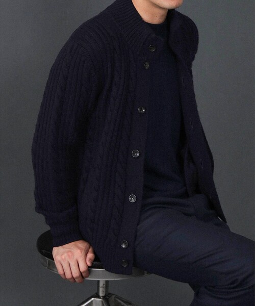 BAFY（バフィー）の「BAFY / 別注 ウール ケーブル スタンドカラー