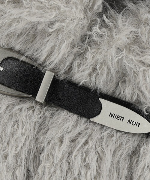 A'GEM/9 × .kom 『NIIER NOR/ニア ノア』 BELTED FUR JACKET/ベルト
