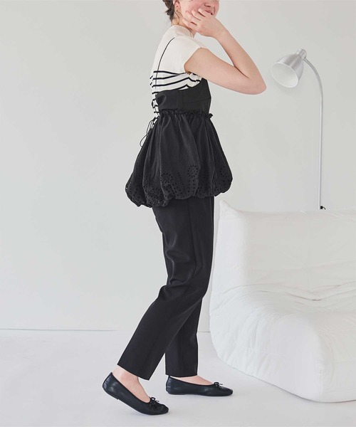 コットン刺繍レースキャミソールトップス（キャミソール）｜titivate