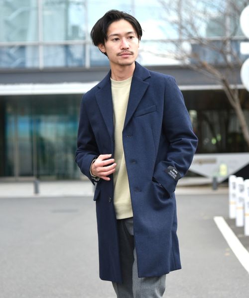 SHIPS（シップス）の「SU: 【NOBILIA】TECH メルトン チェスターコート