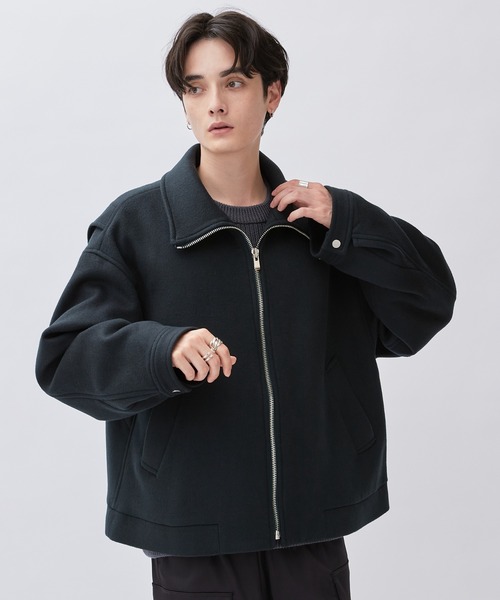 Lui's（ルイス）の「ハイクオリティ ビーバーメルトンZIPブルゾン
