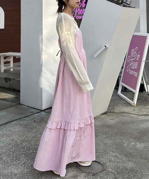 GOLDS♡ダイヤ♢バックル♡ビジュー付きキャミトップス／チュニック