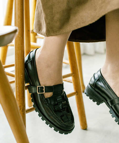 IENA（イエナ）の「【ARTESANOS/アルテサノス】 ストラップローファー