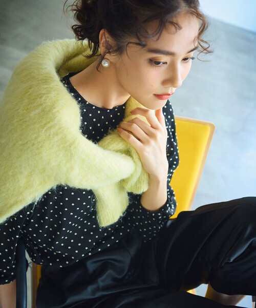 セール】アルパカシャギー Vネックカーディガン（ニット/セーター