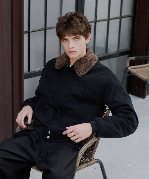 セール】collar boa blouson/襟ボアブルゾン（ブルゾン）｜Regen Glanz