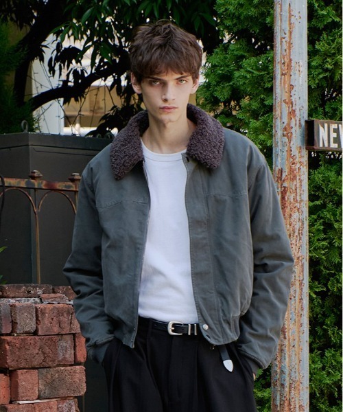 Regen Glanz（レーゲングランツ）の「collar boa blouson/襟ボア