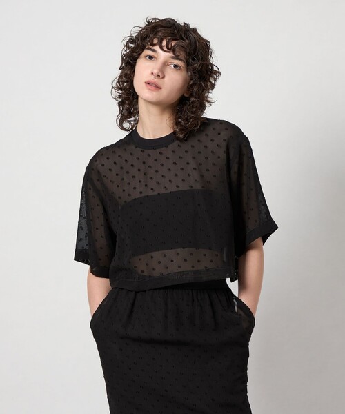 セール】＜6(ROKU)＞ドット メッシュ トップス（その他トップス）｜6
