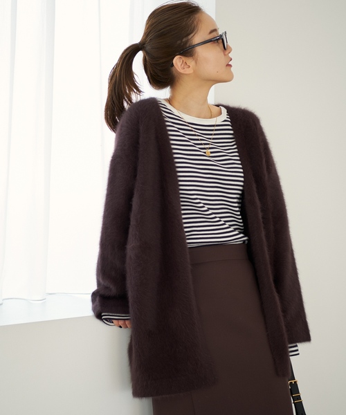 IENA（イエナ）の「フォックスカシミヤ Vネックカーディガン