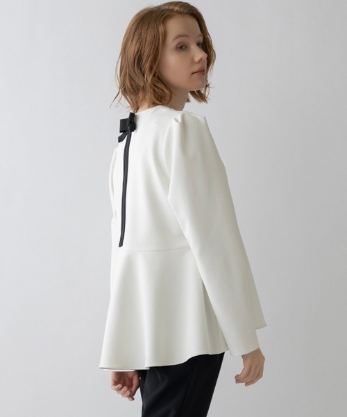 SONO/ソーノ】【Magical Stretch】ﾊﾞｯｸﾘﾎﾞﾝｺﾝﾌｫｰﾄPO（Tシャツ