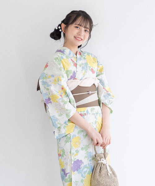 夏を彩るレディース浴衣2点セット （浴衣＋帯）（浴衣）｜SOUBIEN