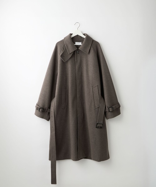 SERACE】2way over melton soutien collar coat / 2wayオーバー