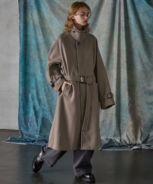 SERACE（セラス）の「【SERACE】2way over melton soutien collar coat