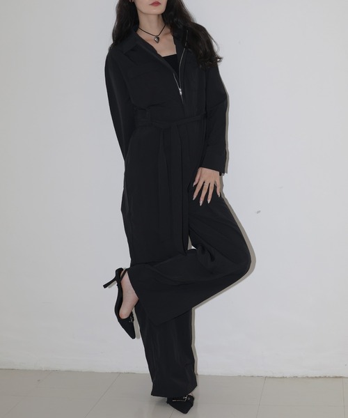 セール】ナイロンジャンプスーツ（つなぎ/オールインワン）｜Mili