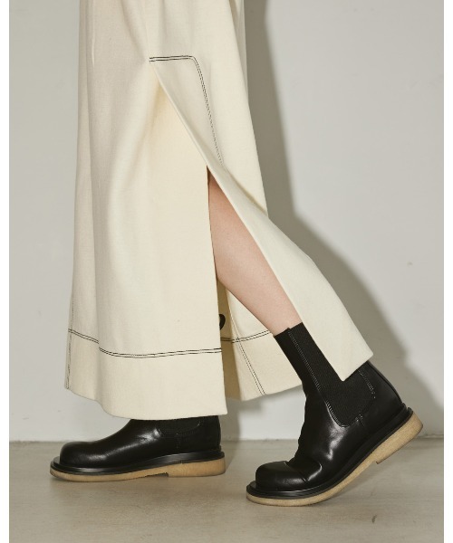 TODAYFUL（トゥデイフル）の「レザーミドルブーツ（ブーツ）」 - WEAR