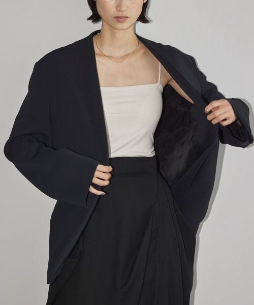 TODAYFUL（トゥデイフル）の「TODAYFUL Collarless Twill JK カラー