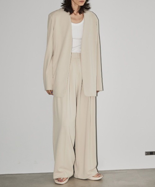 TODAYFUL（トゥデイフル）の「TODAYFUL Collarless Twill JK カラー