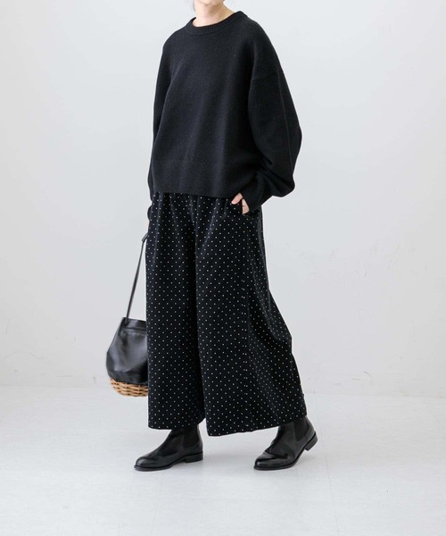 かぐれ（カグレ）の「ドットコーデュロイワイドパンツ（その他パンツ
