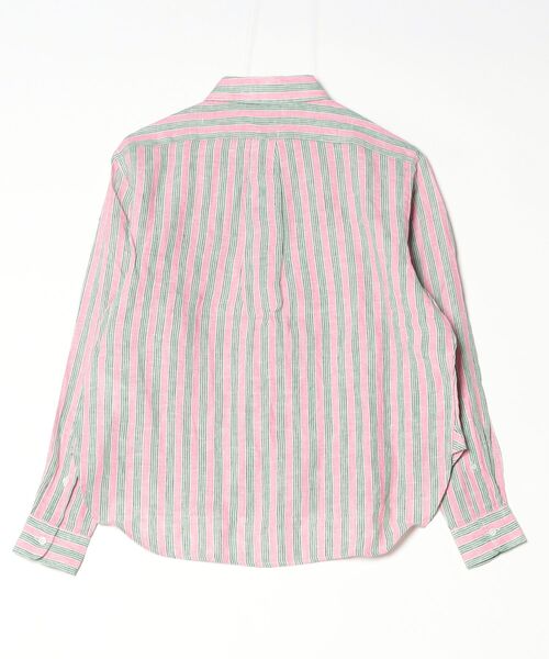 ワイド クロップド ギンガム リネン シャツ（シャツ/ブラウス）｜POLO