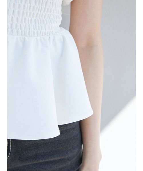 セール】ウエストシャーリングリボンカットプルオーバー（Tシャツ