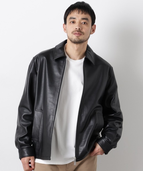 レザーシングルライダースジャケット（ライダースジャケット）｜NANO