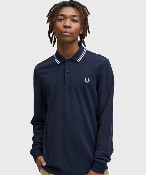 Fred Perry 長袖ポロシャツ M3636 バーガンディ The Fred Perry Shirt
