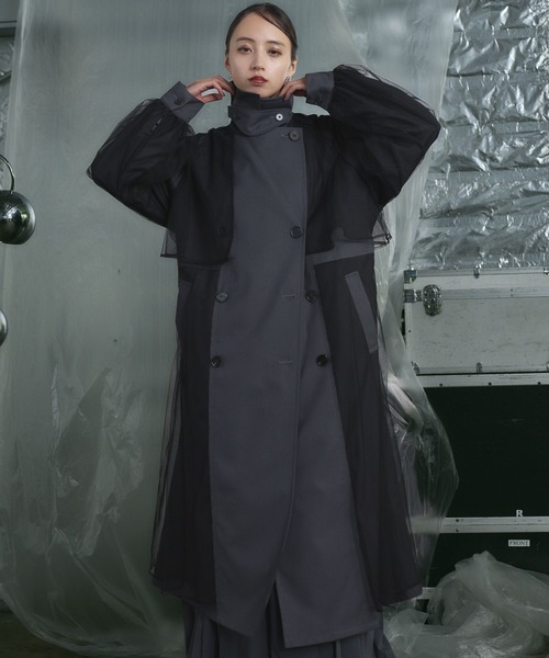 HARE（ハレ）の「カットオフチュールトレンチコート(HARE)（トレンチ