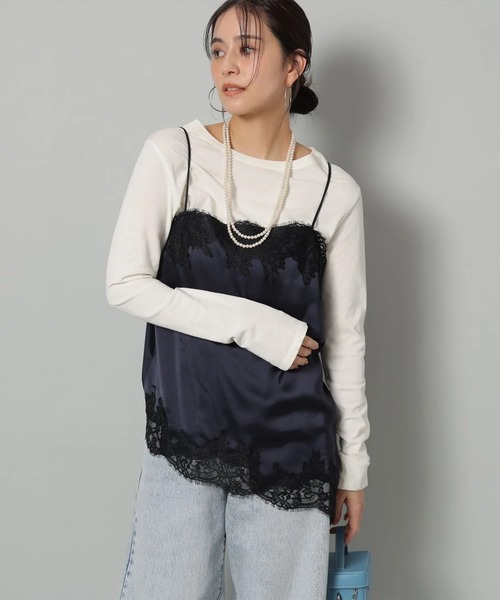 サテンレースキャミ（シャツ/ブラウス）｜Arpege story（アルページュ