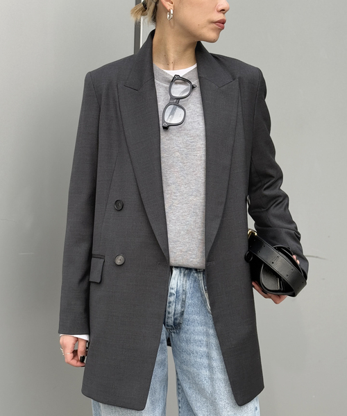 ウールシルクジャケット（テーラードジャケット）｜AP STUDIO