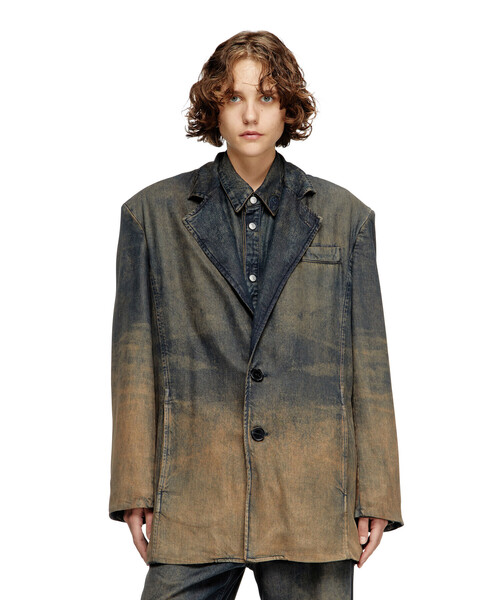 メンズ テーラード デニムジャケット D-REG-S（デニムジャケット