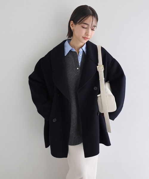 セール】【新色追加】ウールリバーPコート（ピーコート）｜evernavy