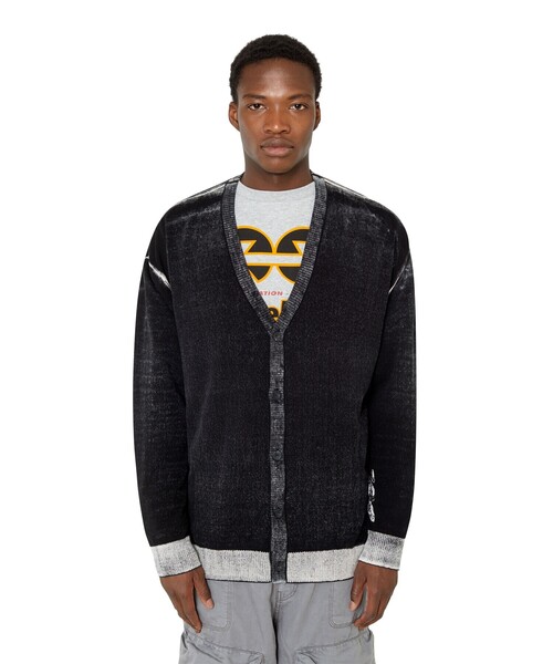 DIESEL（ディーゼル）の「メンズ ニット カーディガン（カーディガン