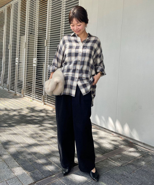 セール】《4サイズ展開》LEDENIM BLUR TUCK TROUSERデニム（デニム