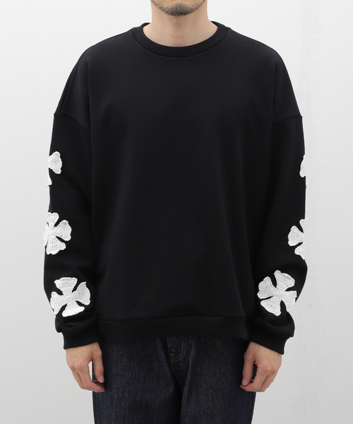 DISCOVERED / ディスカバード IRON CROSS CROCHET SWEAT（スウェット
